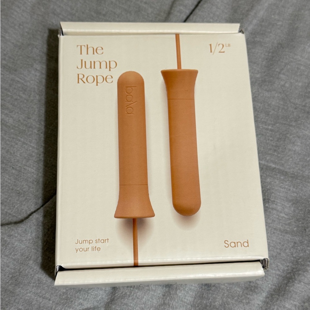 Bala 1/2 Pound Weighted Jumprope In Sand. New In Box